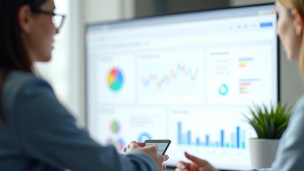Analytics dashboard showing search volume comparison between broad and long-tail keyword phrases
