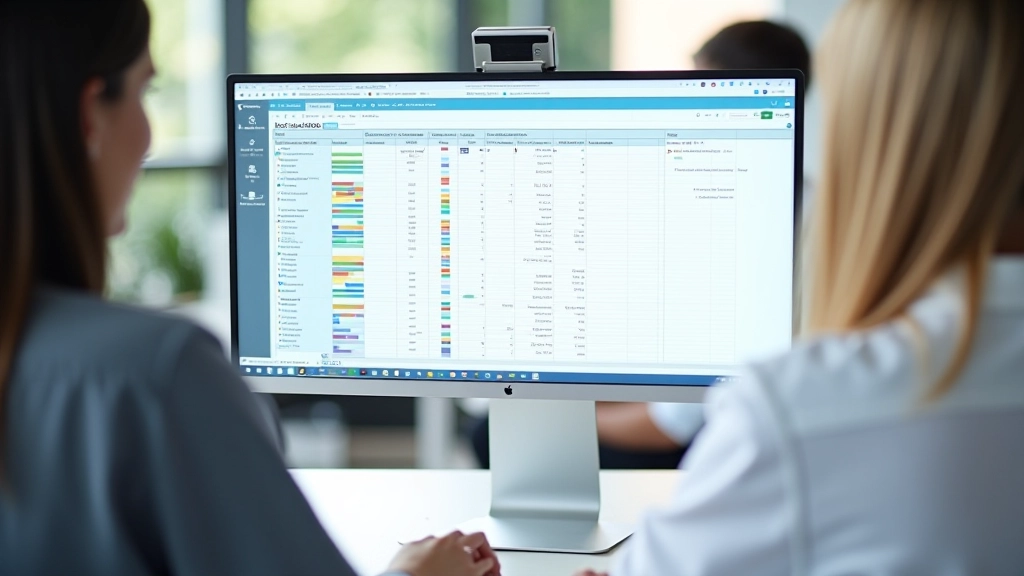 Organized keyword spreadsheet with color-coded priority levels and content type assignments